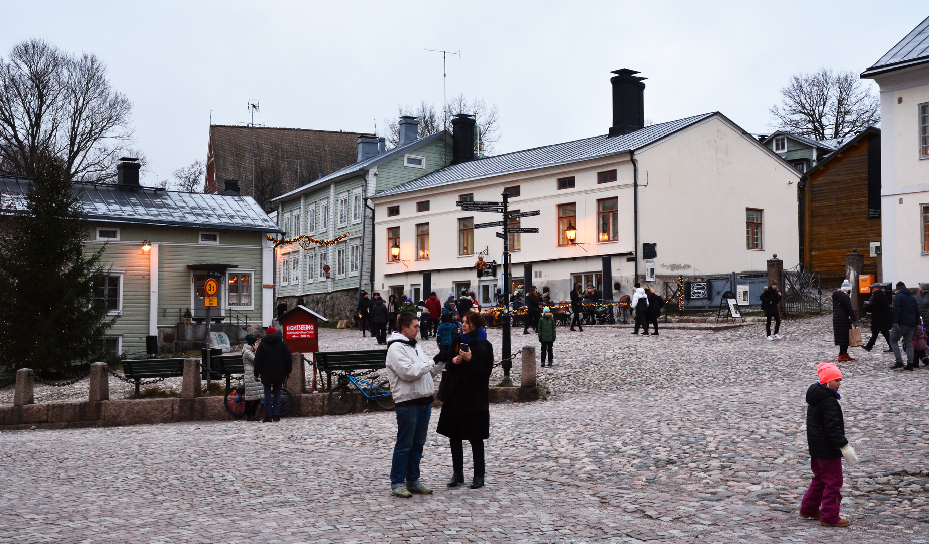 Porvoo, an old market square