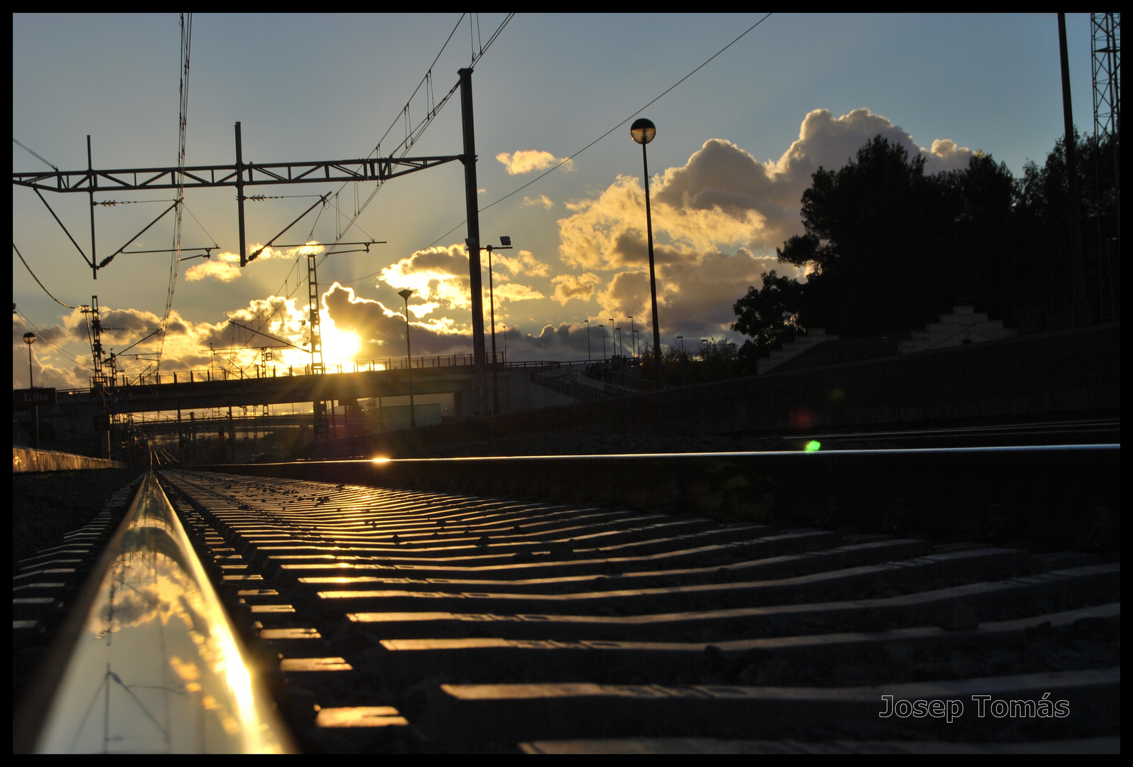 posat de sol a la via