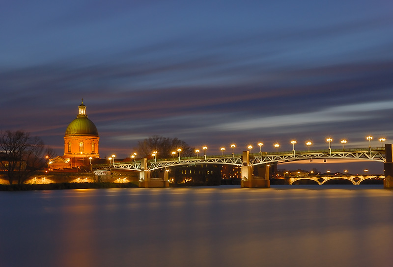 Pose longue sur la Garonne...