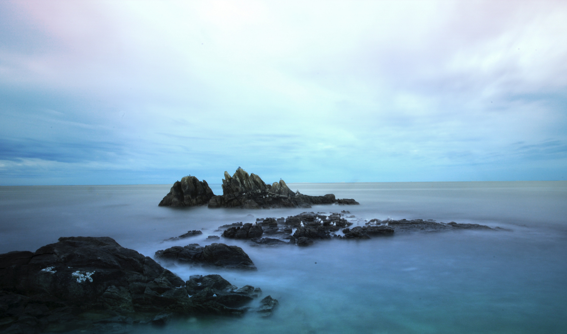 pose longue sur la mer