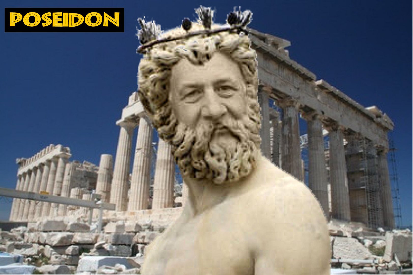 Poseidon (Selbstportrait - Fotomontage)