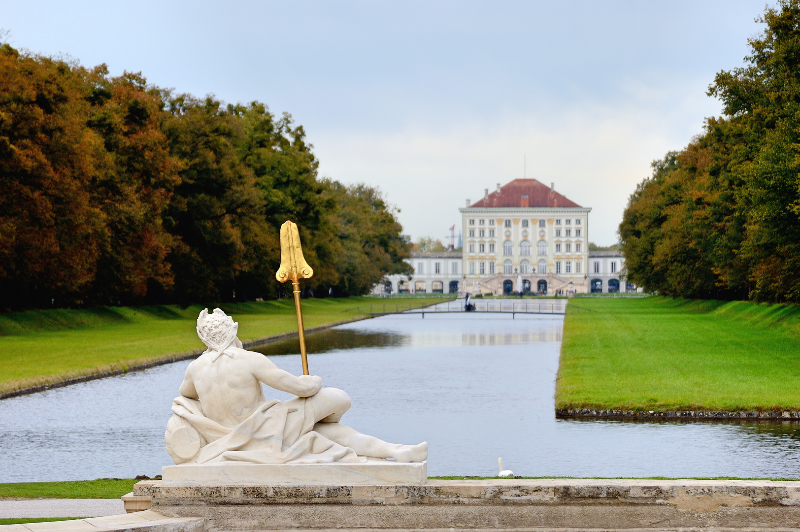 Poseidon wacht über Nymphenburger Schloss ?