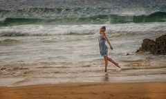 Posing am Strand