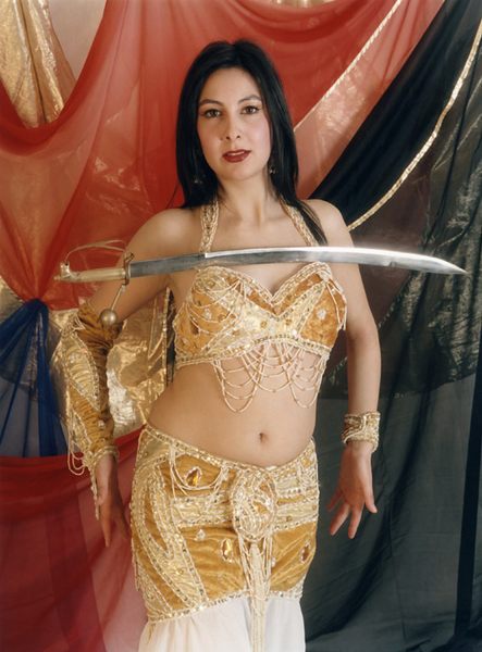 Posing für den orientalischen Tanz