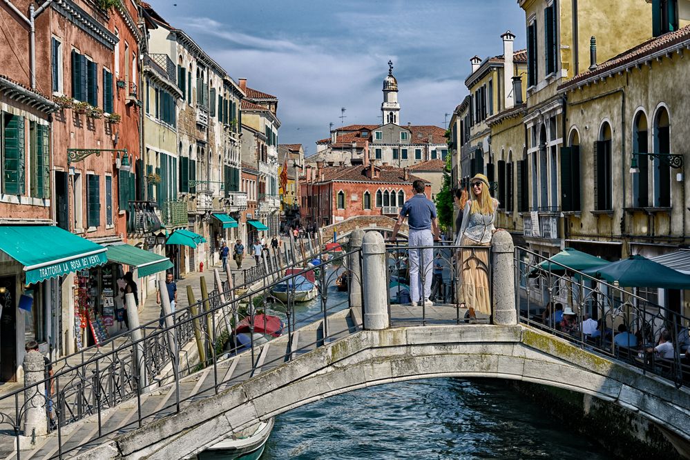 Posing in Venice 