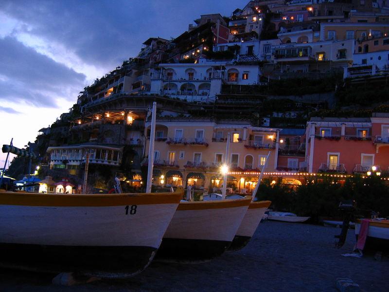 Positano by night