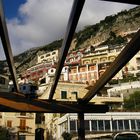 Positano visto dalla spiaggia.