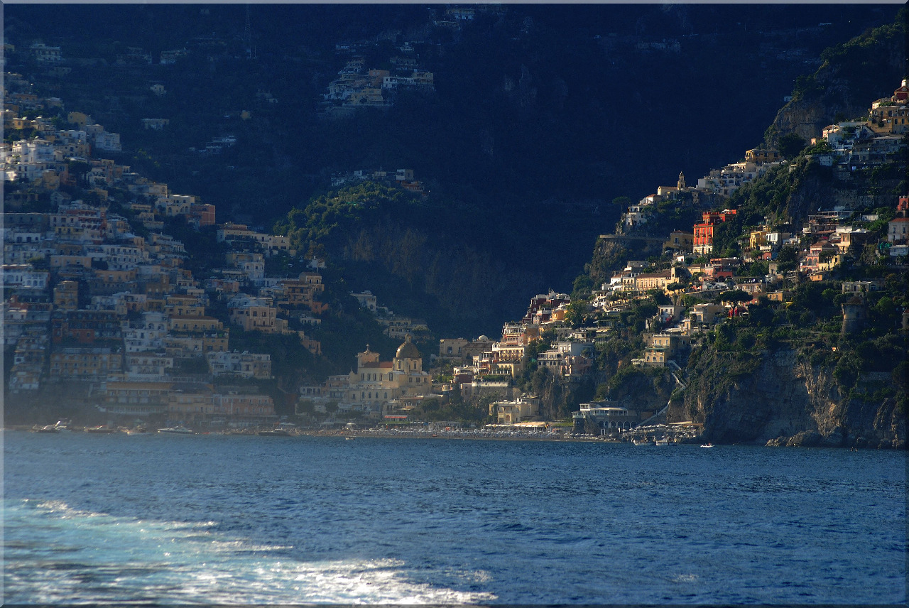 Positano von der Seeseite