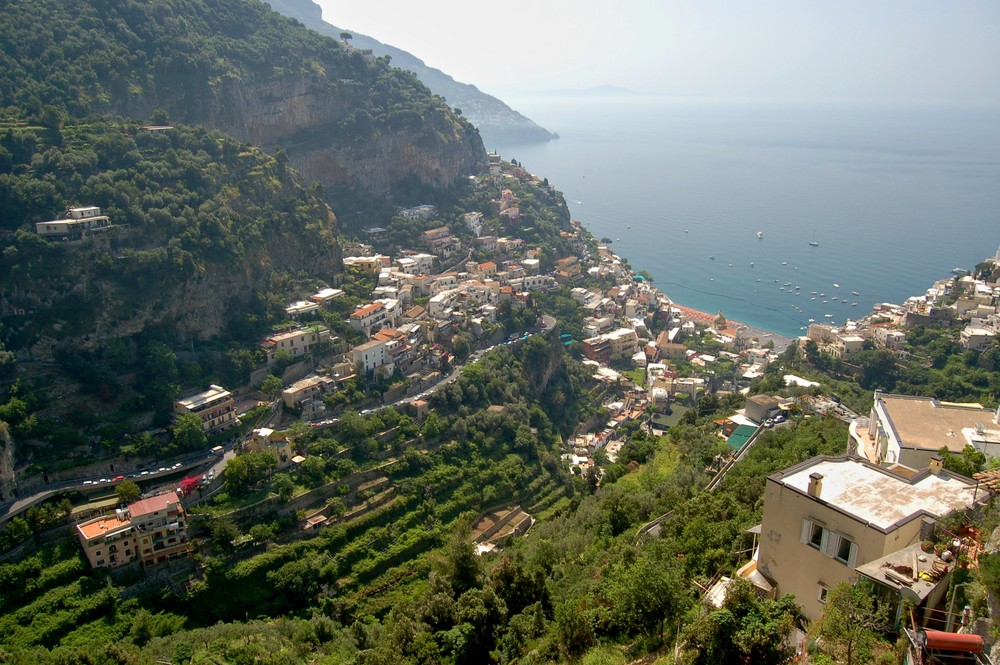 Positano von oben