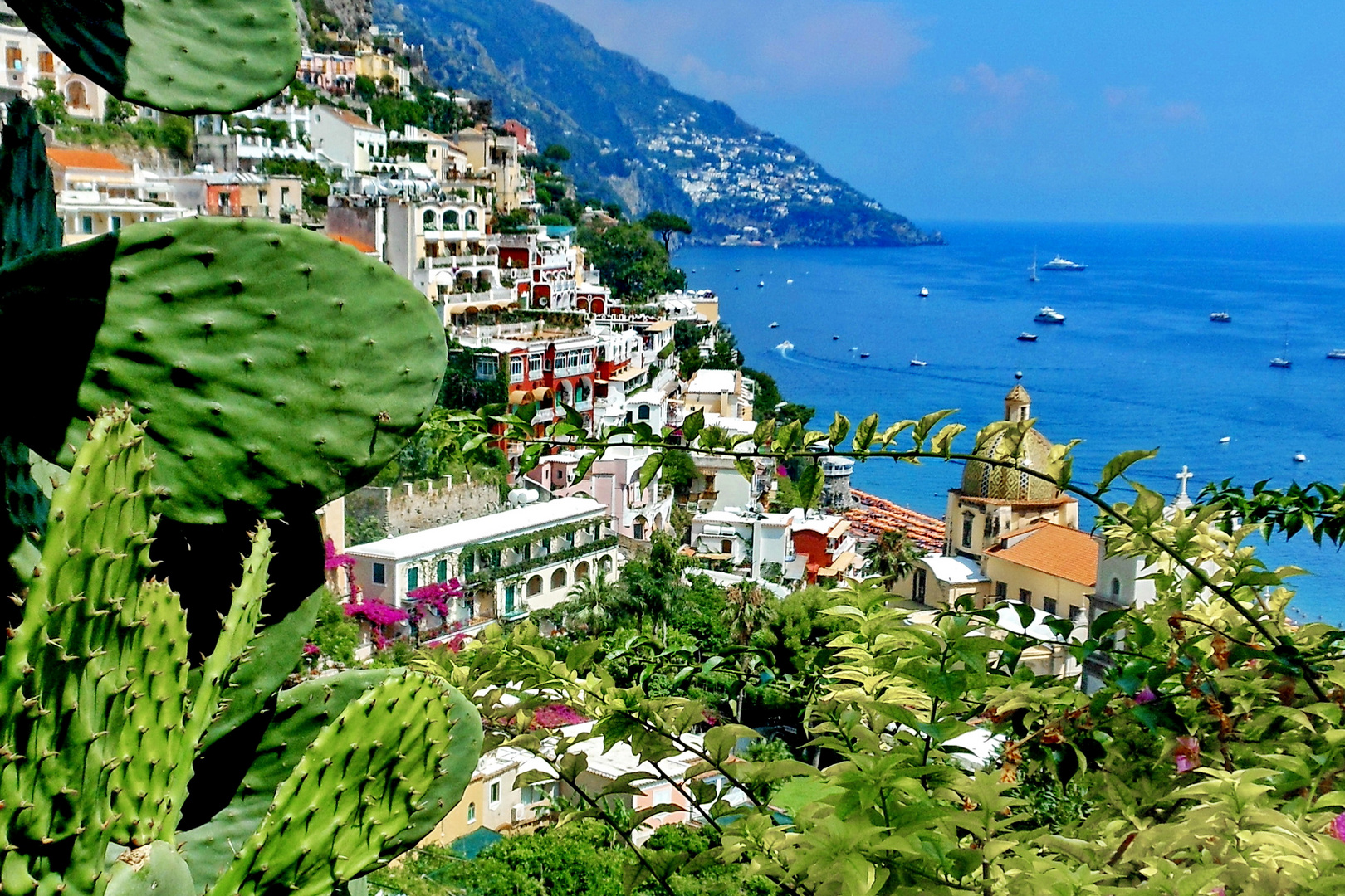 Positano von oben