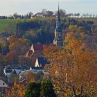 Possendorf im Goldenen Herbst und dieser Ort linkselbisch von Dresden...