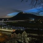 Post blaue Stunde Stimmung in der Porta Westfalica