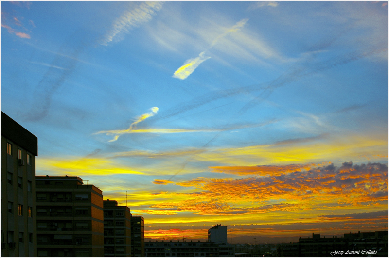 Posta ventosa - Windy sunset