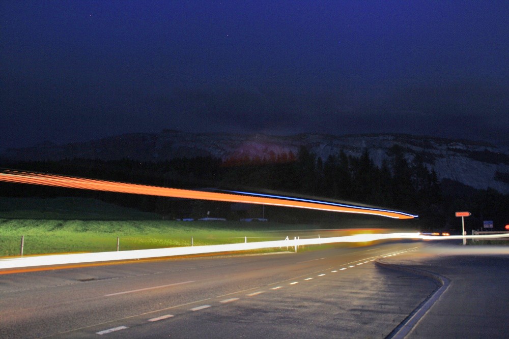 Postauto by Night