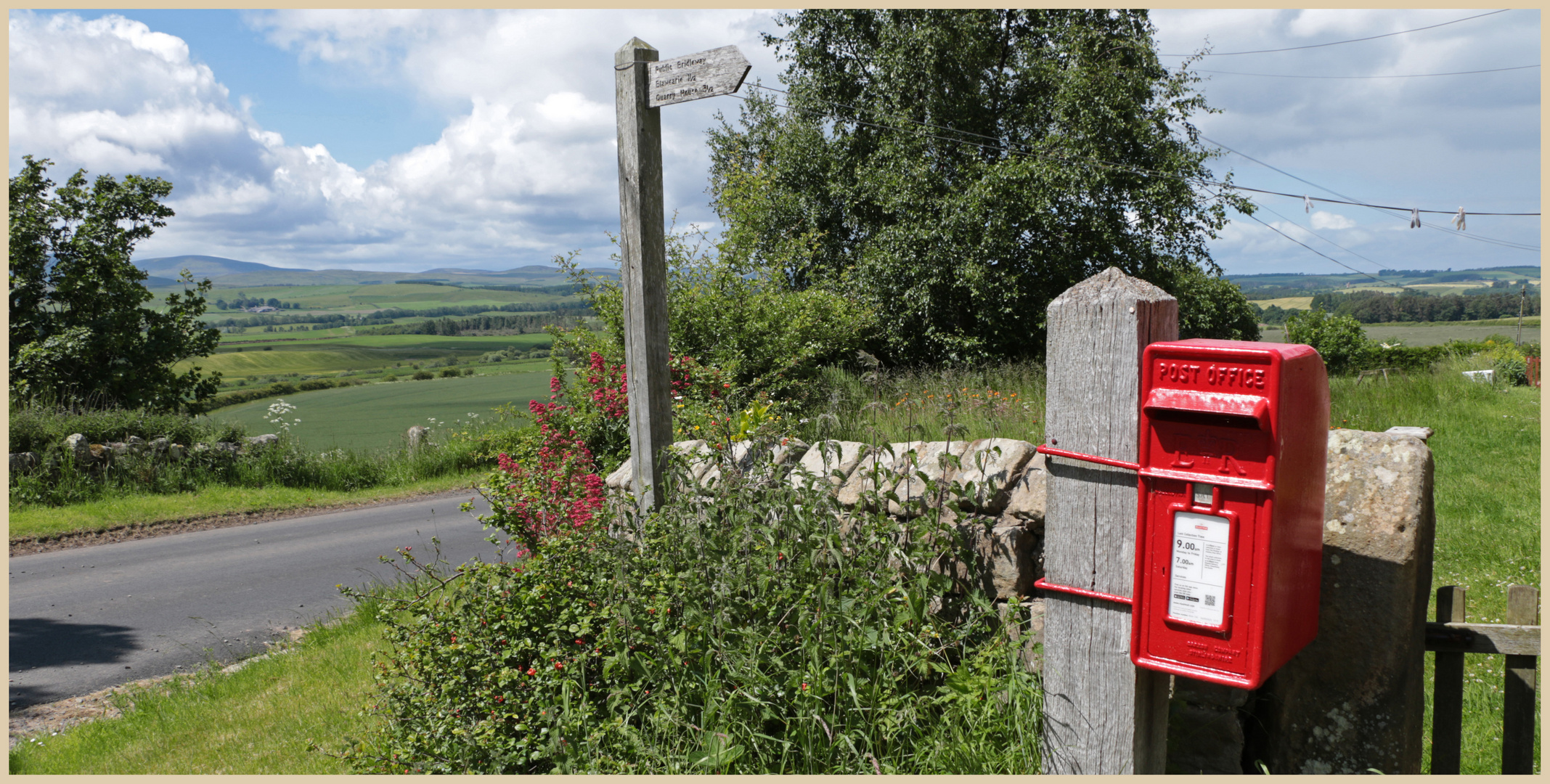 postbox at old bewick