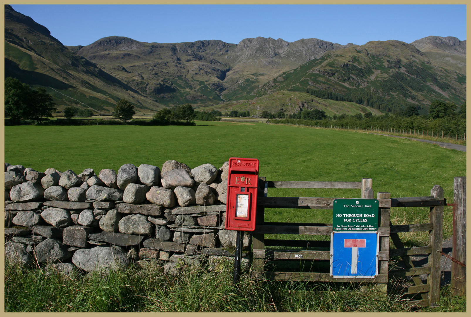 Postbox near Middle fell farm Great langdale 