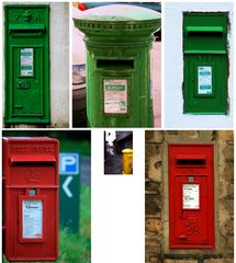 Postboxes: Irish and English