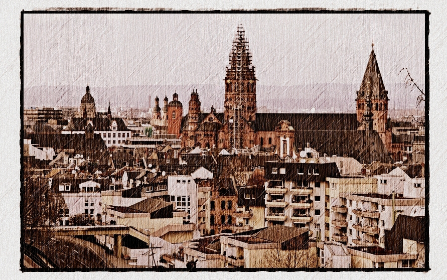Postkarte aus Mainz