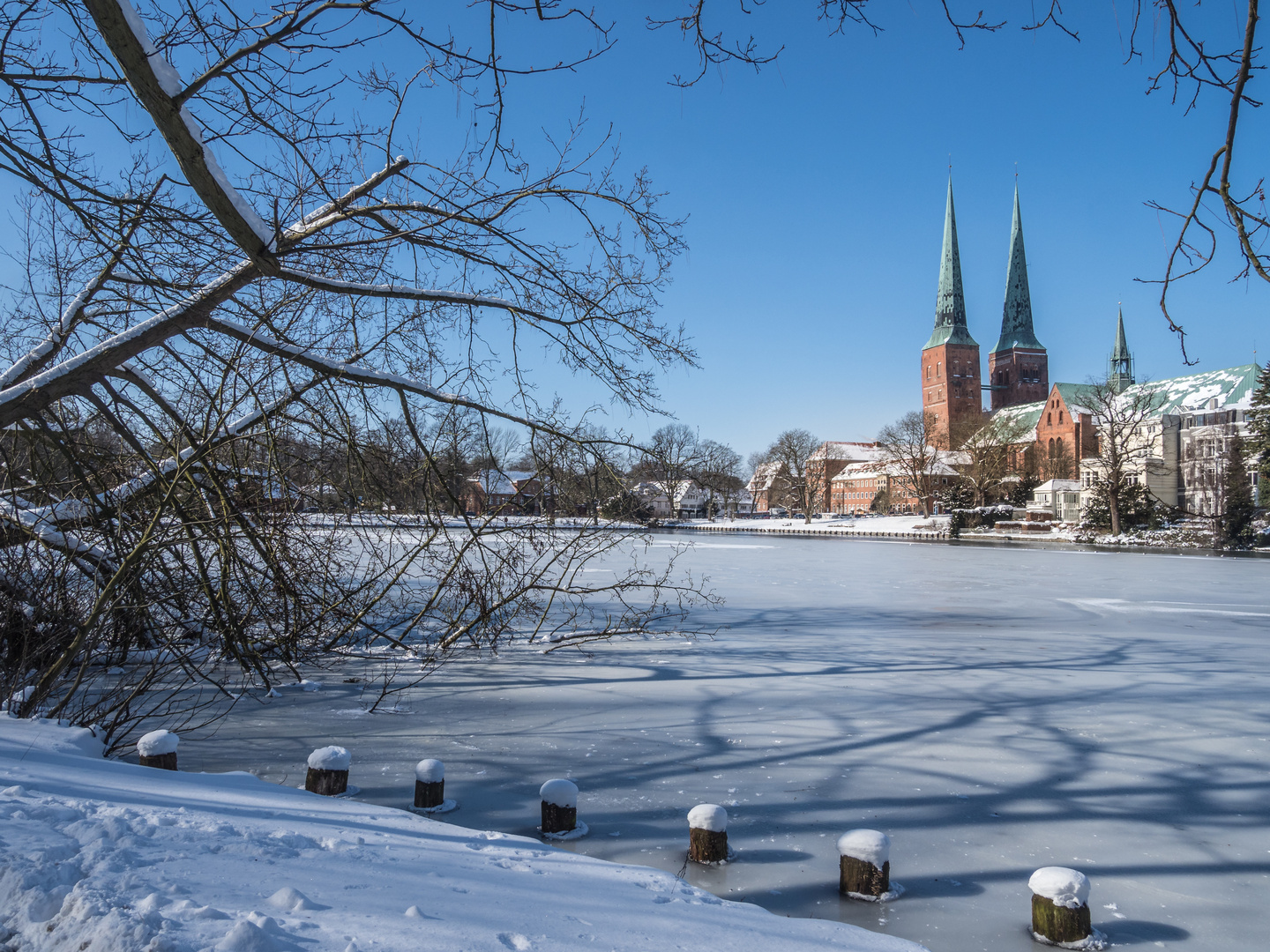 Postkarte, Lübeck im Februar 2018