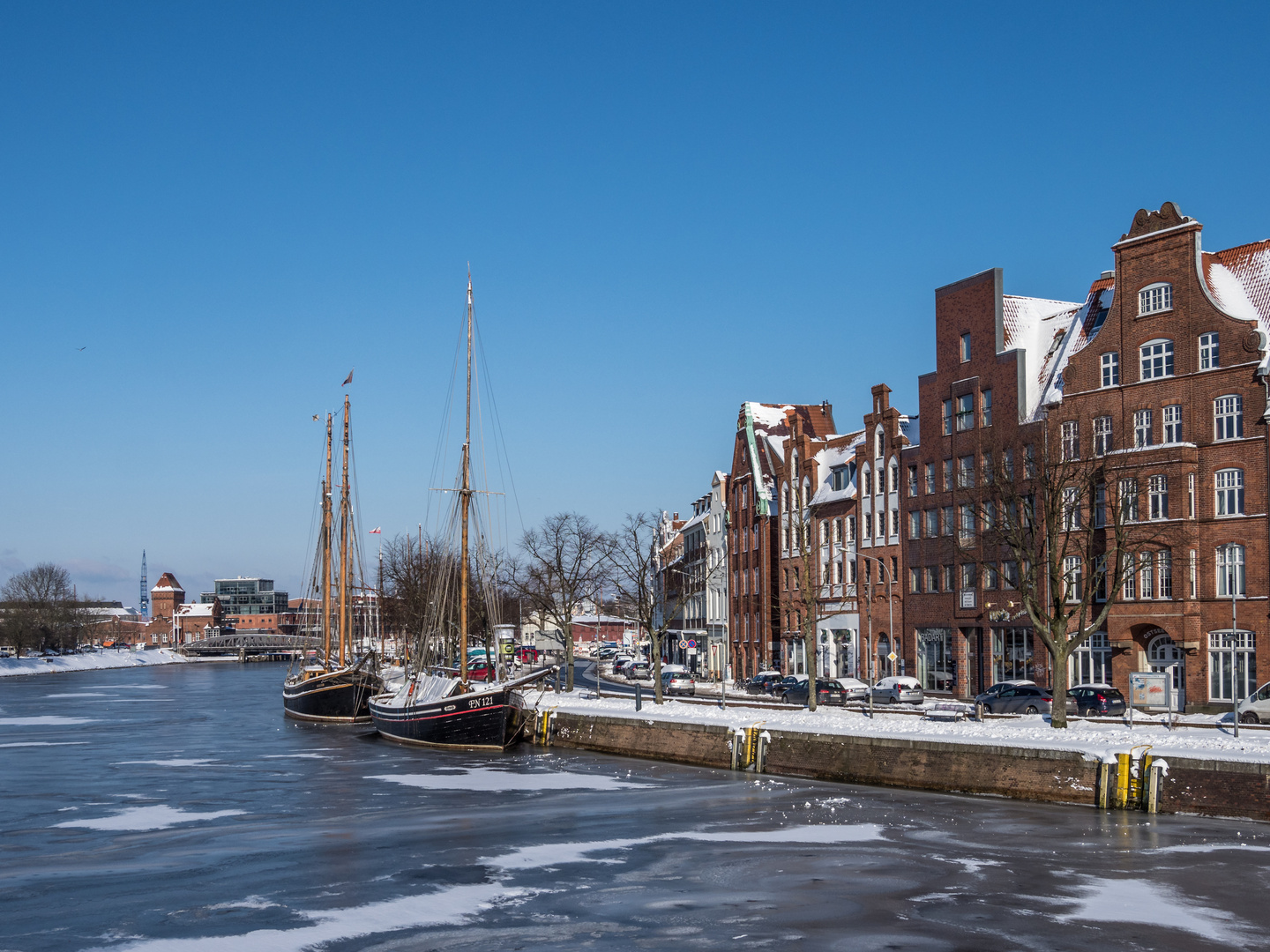 Postkarte, Lübeck im Februar 2018