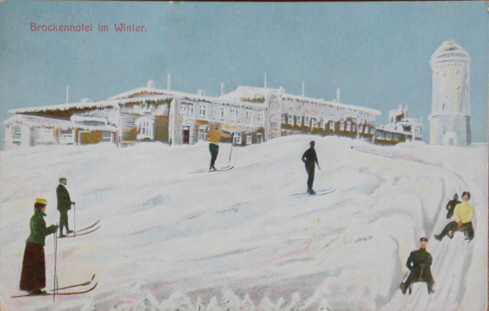Postkarte v. 1910 : Brockenhotel