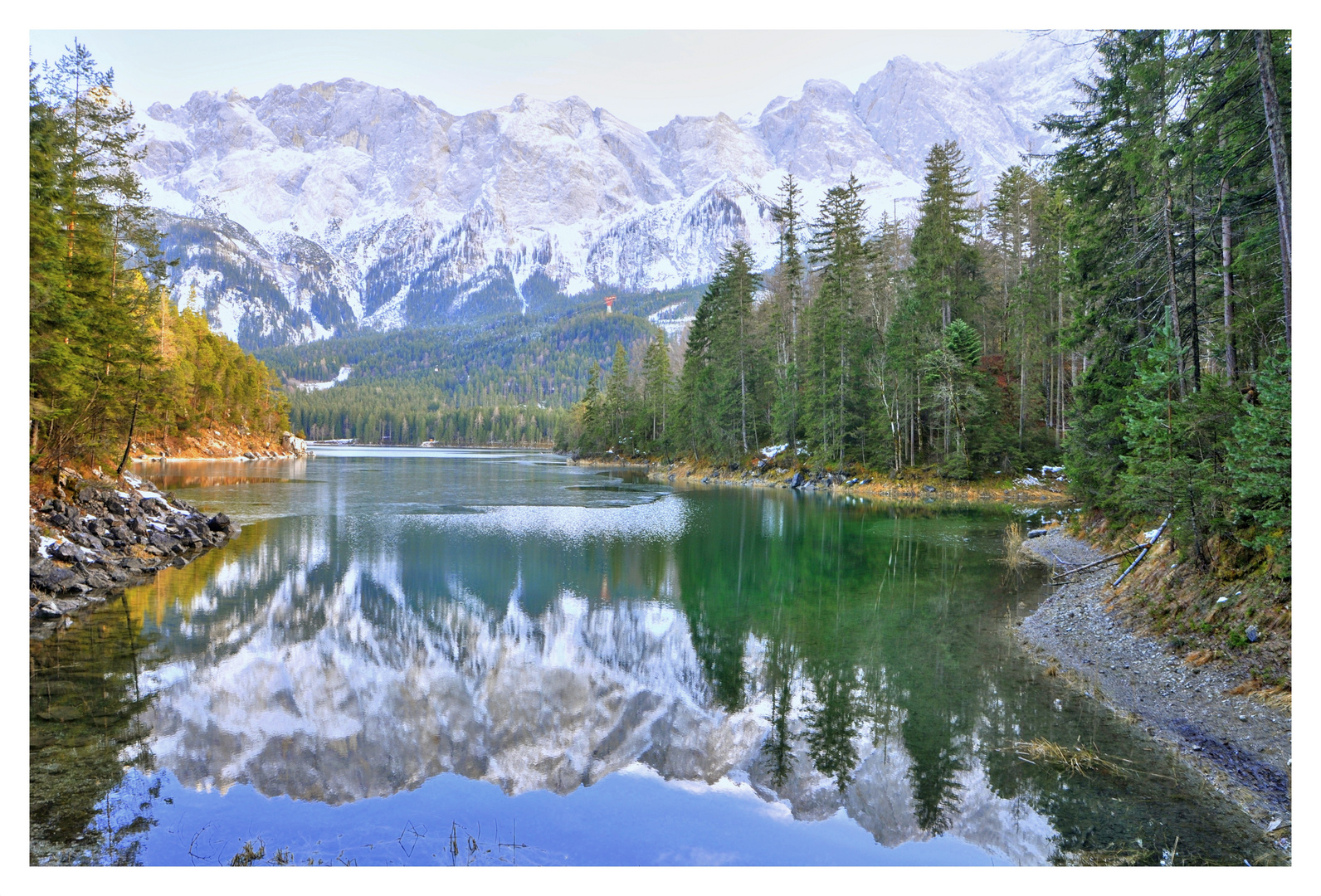 Postkarte vom Eibsee