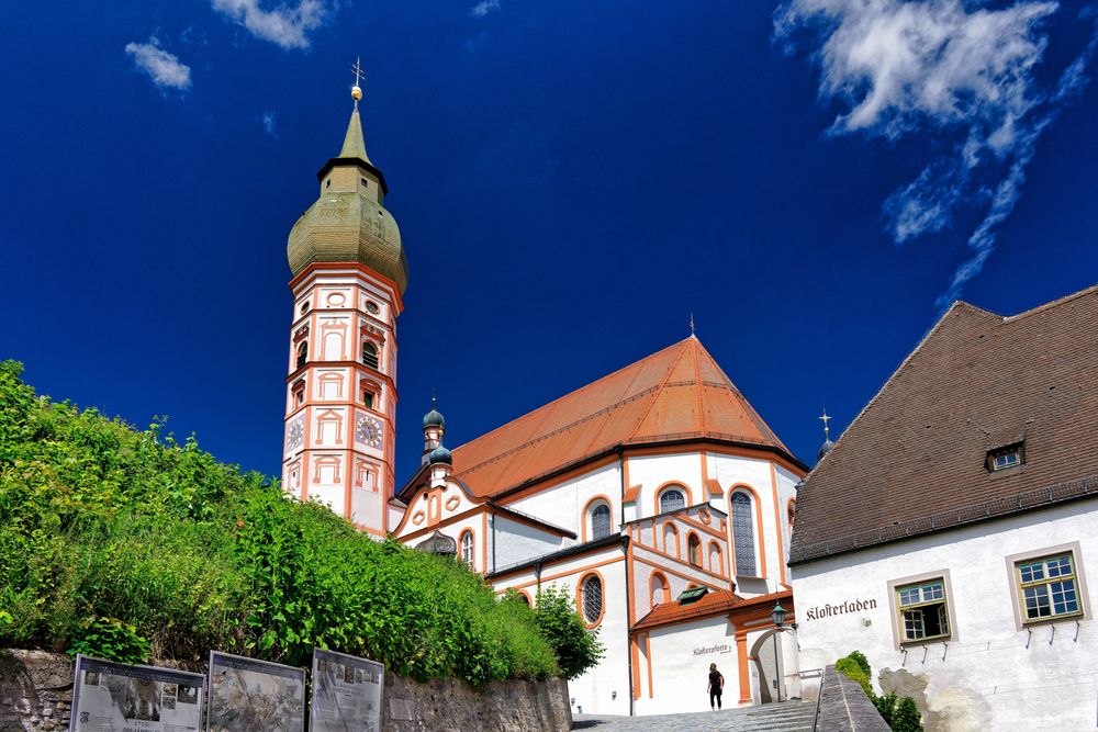 Postkarte vom Kloster Andechs 