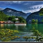 Postkarte vom Königssee mit Schiff ;-)