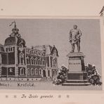 Postkarte von Krefeld aus Seide gewebt