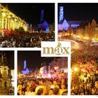 Postkarte zu den MAX -Festivals auf Augsburgs Prachtboulevard 