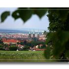 Postkartenansicht vom Dom in Bamberg