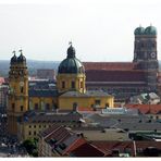 Postkartenbildchen (Blick vom Turm der Ludwigskirche)