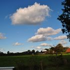 Postkartenhimmel über meinem Garten