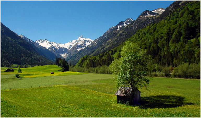 postkartenidylle bei oberstdorf