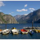 Postkartenmotiv am Campingplatz Saebo, Ovre Eidfjord