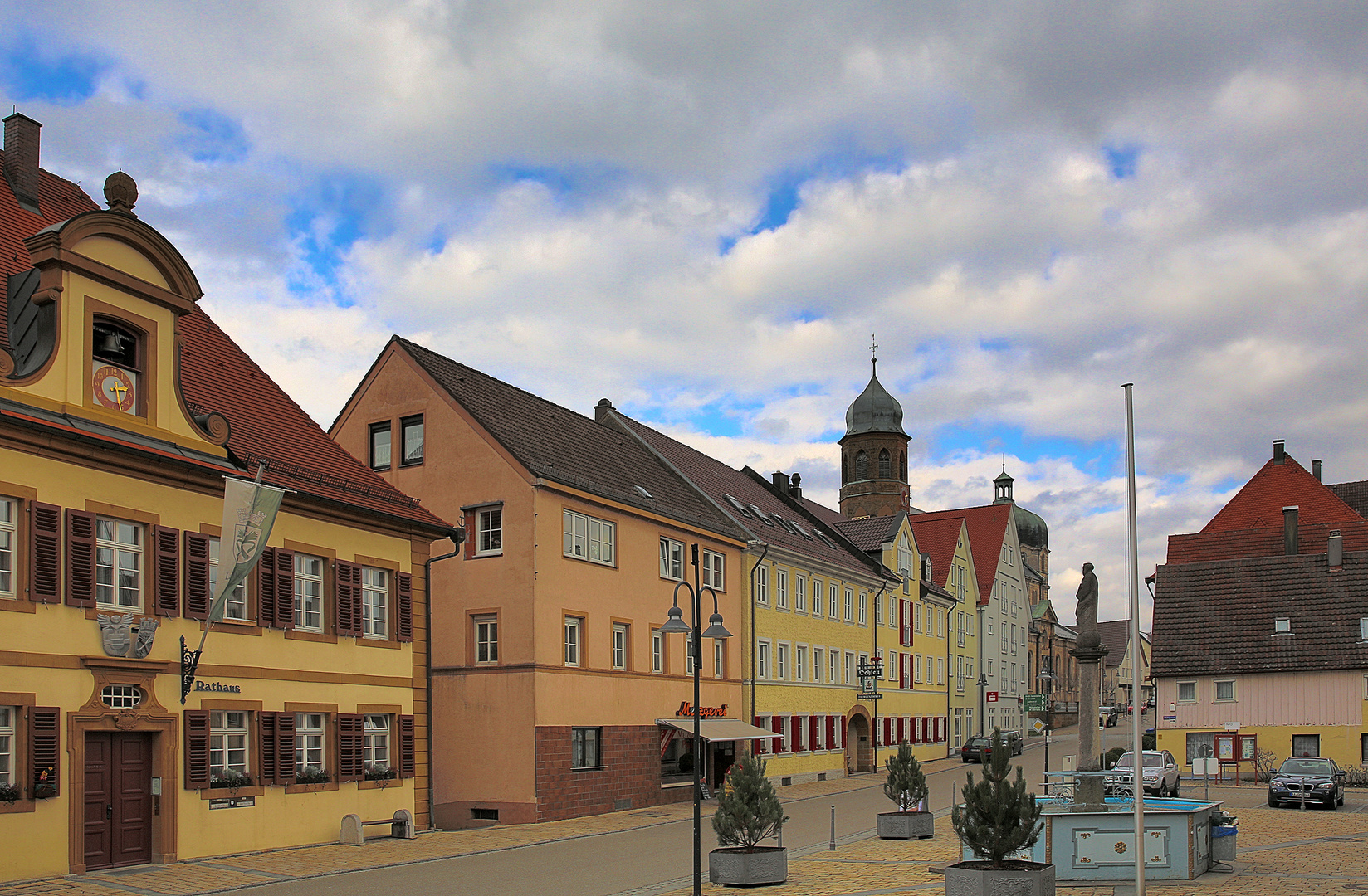 postkartenmotiv: marktplatz lauchheim