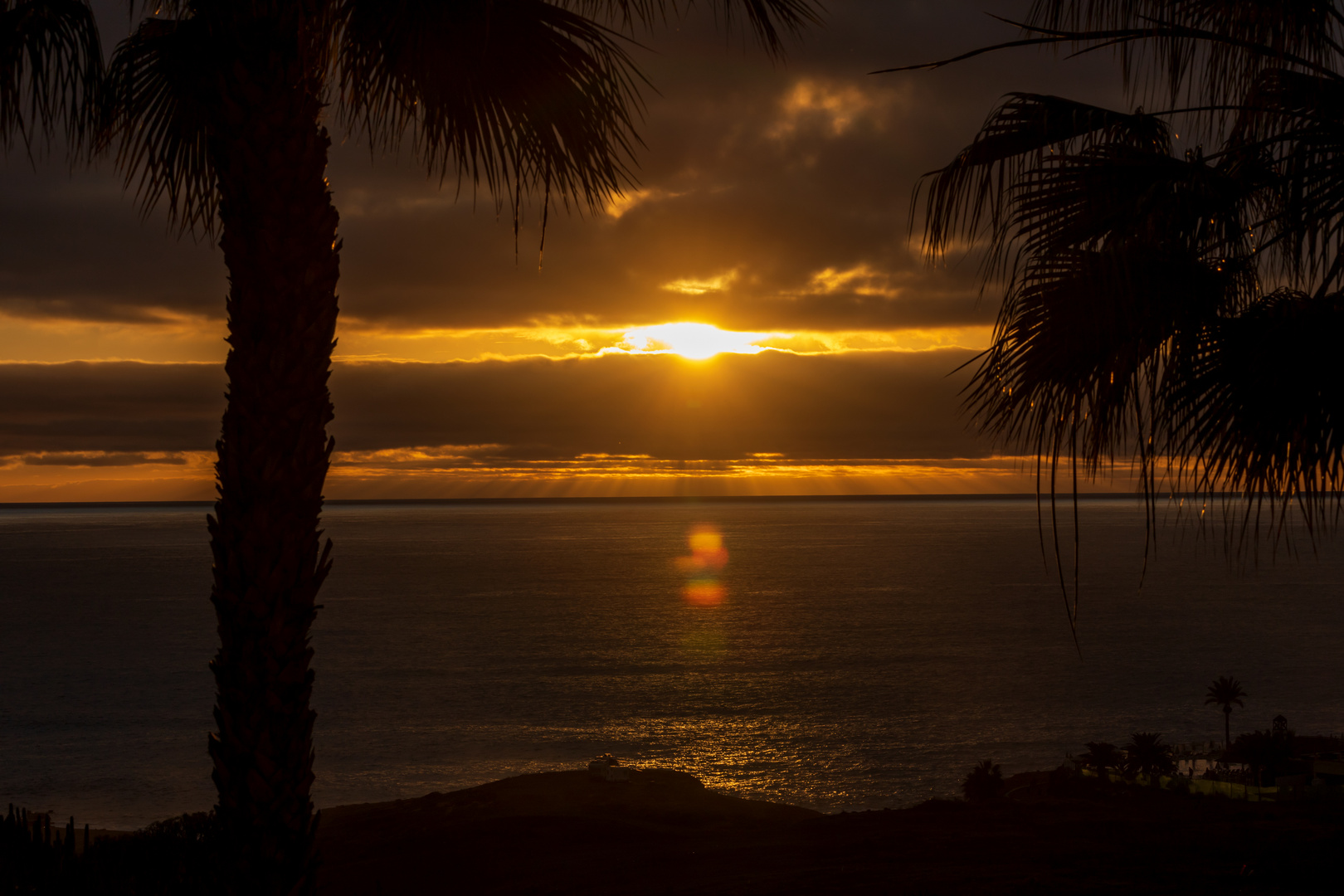 Postkartenmotiv - Sonnenuntergang bei Costa Paraiso