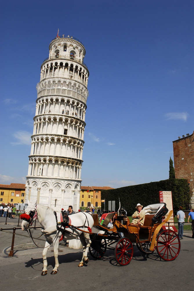 Postkartenmotiv Torre Pendente auf der Piazza dei Miracoli