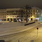 Postplatz im Schnee