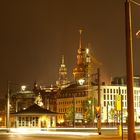 Postplatz mit Hofkirche im Hintergrund