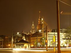 Postplatz mit Hofkirche im Hintergrund