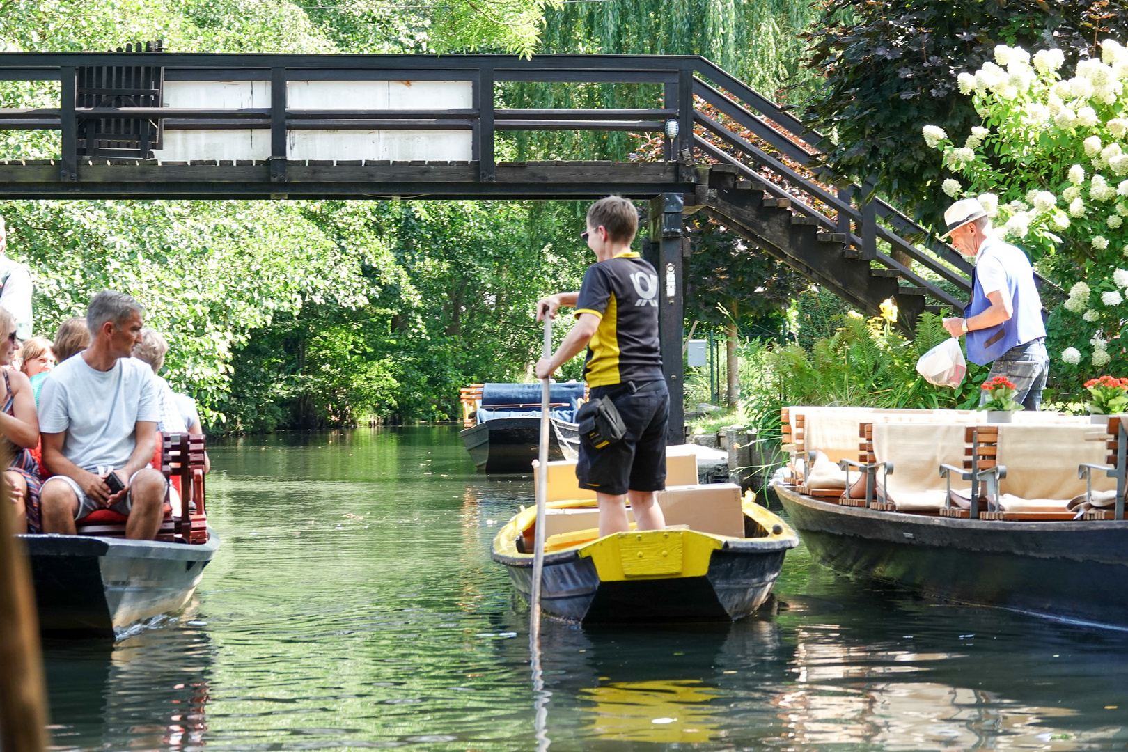 Postzustellung im Spreewald