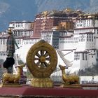 Potala with wheel of Dharma