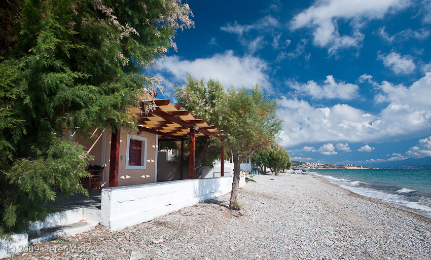 Potokaki beach on Samos island in Greece