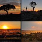 Potpourri aus Sonnenauf- und untergängen, Namibia 2014