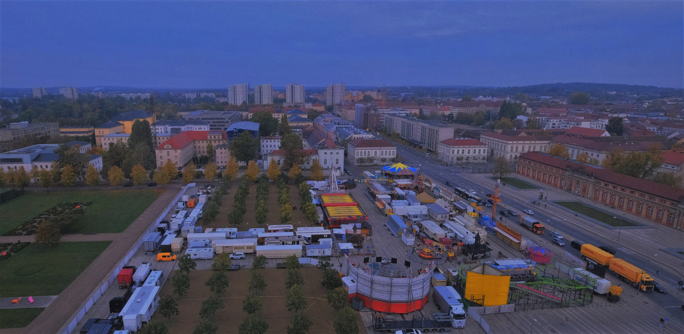 Potsdam, Blick vom Hotel "Mercure" (Potsdam, vista del hotel "Mercure")