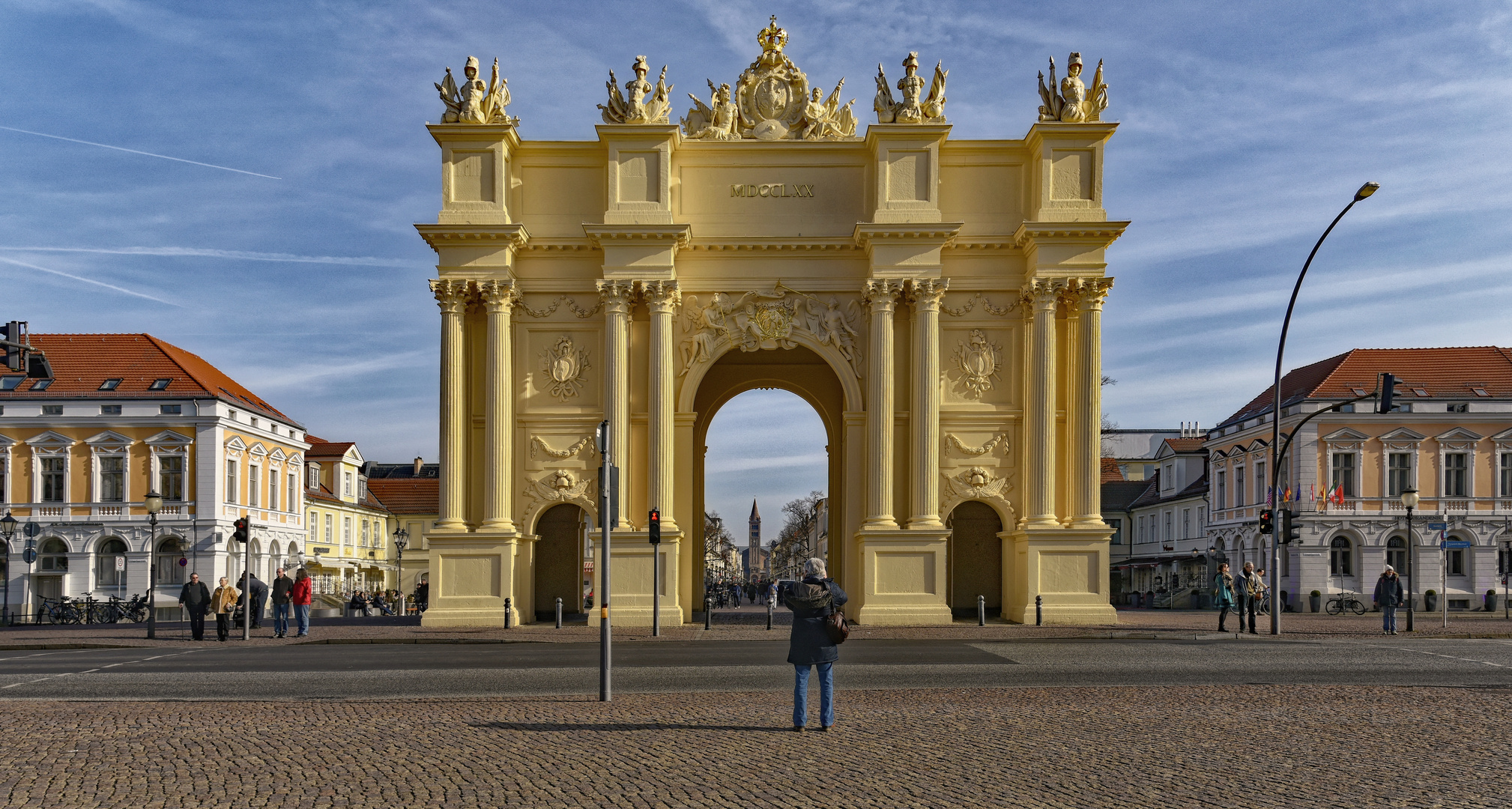 POTSDAM Brandenburger Tor am Luisenplatz Foto & Bild street