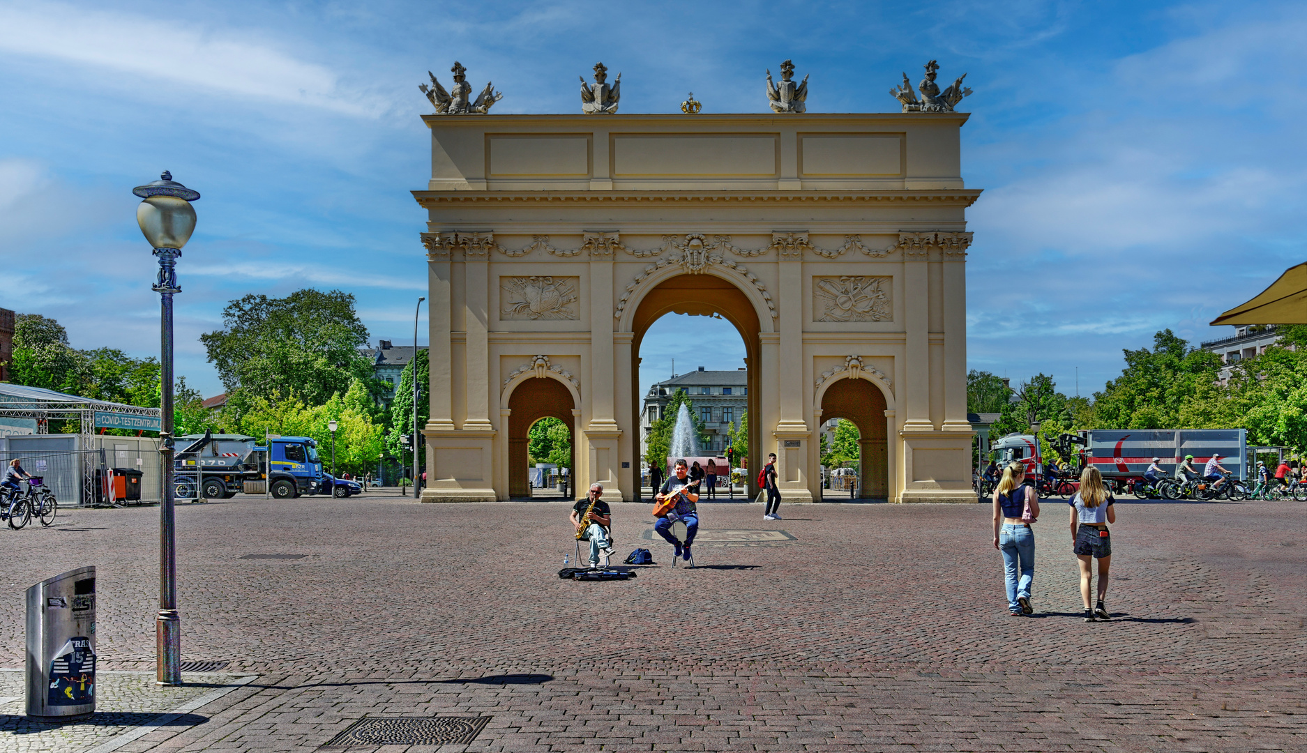 POTSDAM Brandenburger Tor am Luisenplatz Foto & Bild fotos, city