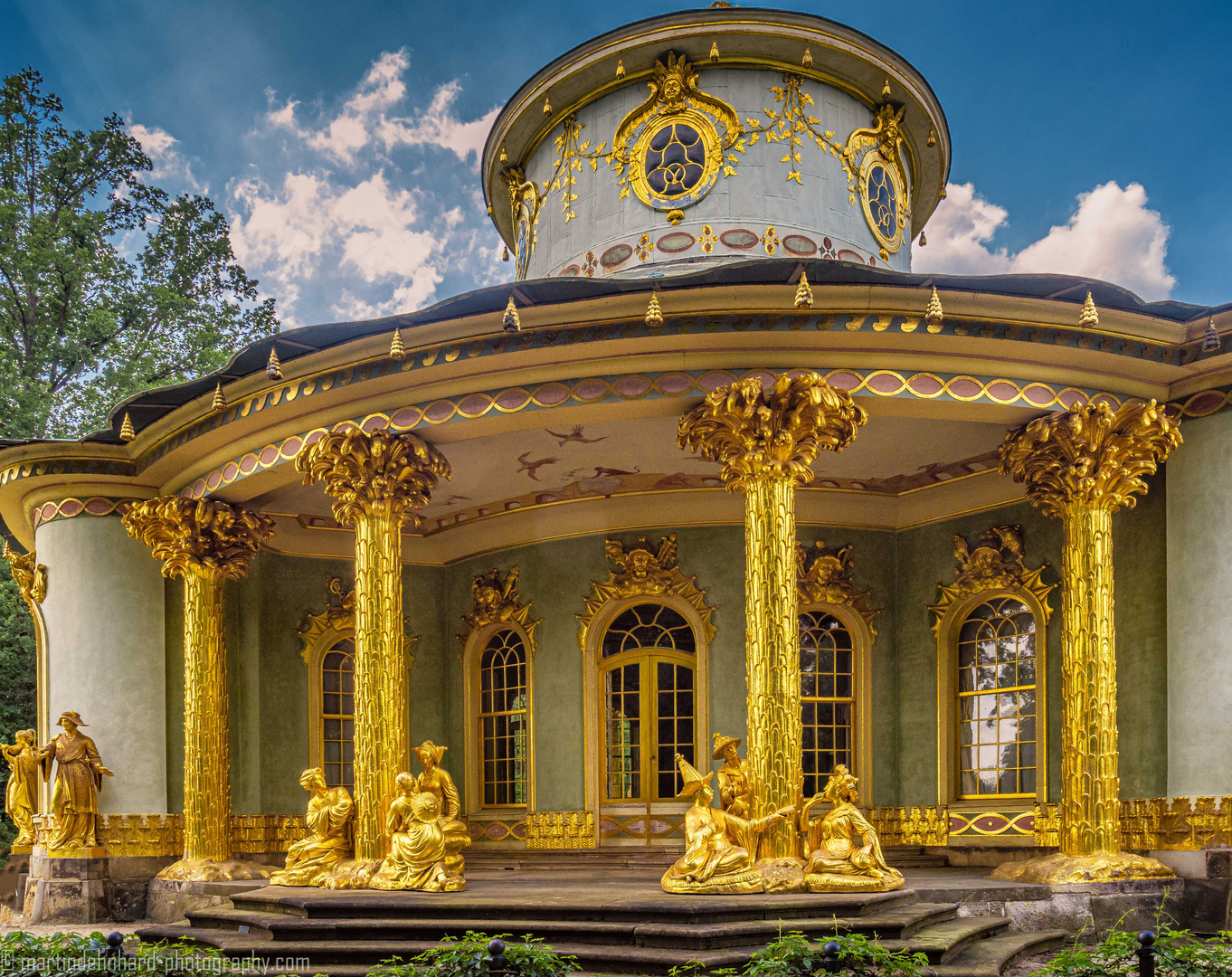 Potsdam: Das Chinesische Haus im Park Sanssouci 