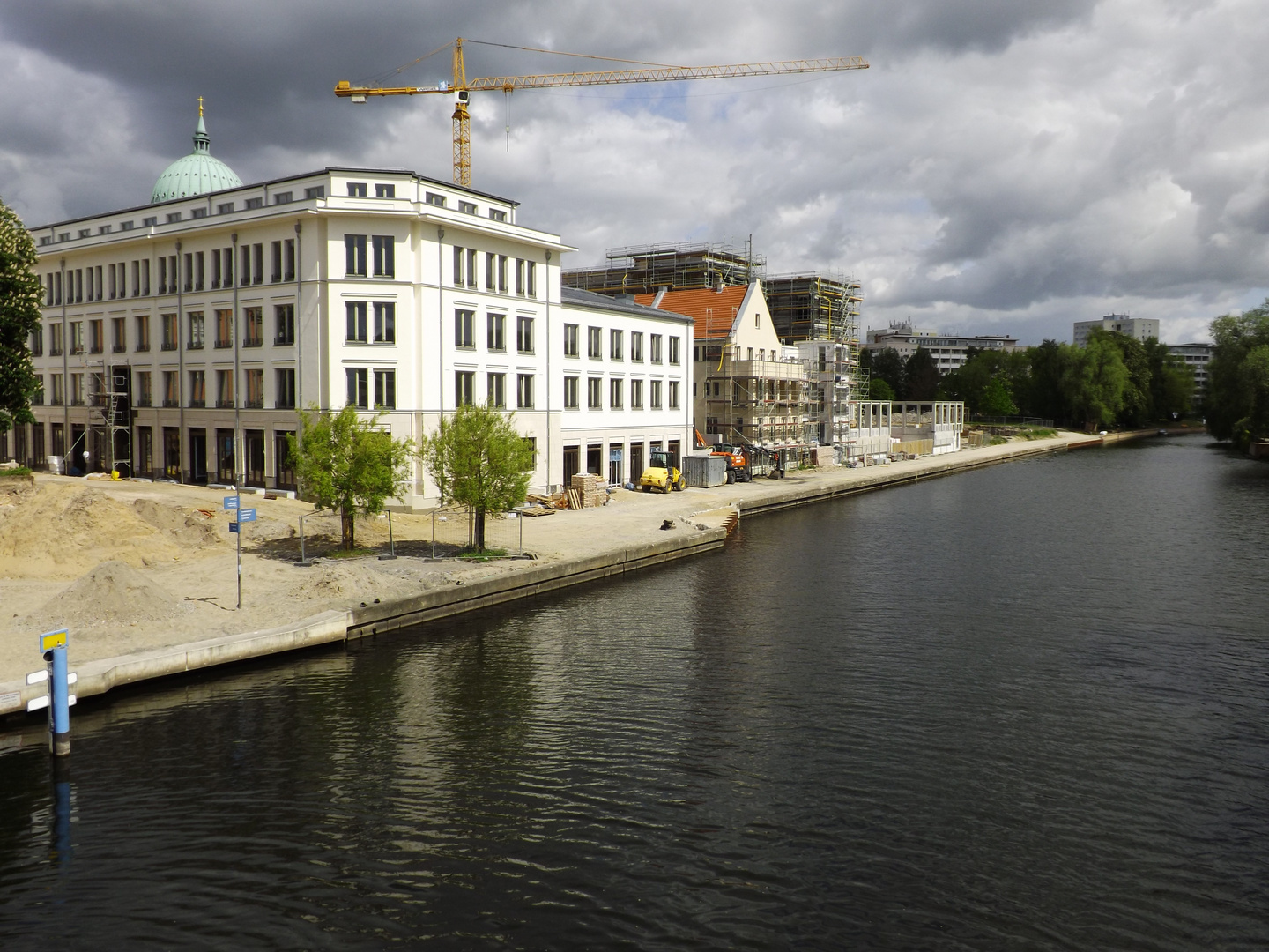 Potsdam, die "Alte Fahrt" zwischen Humboldtstraße und Freundschaftsinsel, Mai 2015